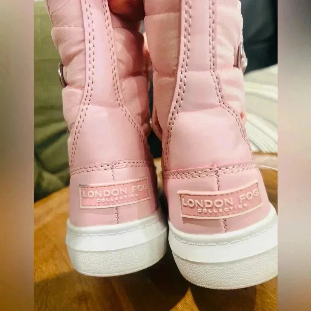London Fog Boots size 11 like new pink color